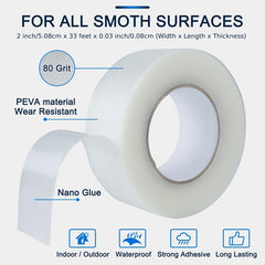 1pc Anti Slip PEVA Tape Clear Strong Adhesive