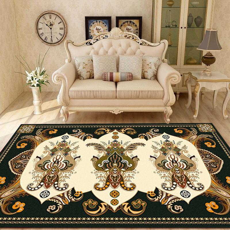 Persian Anti fatigue Kitchen Mat Vintage Boho Anti Slip Polyester Carpet