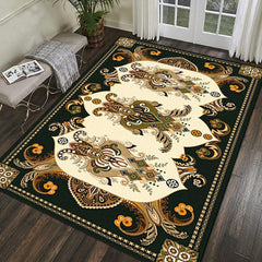 Persian Anti fatigue Kitchen Mat Vintage Boho Anti Slip Polyester Carpet