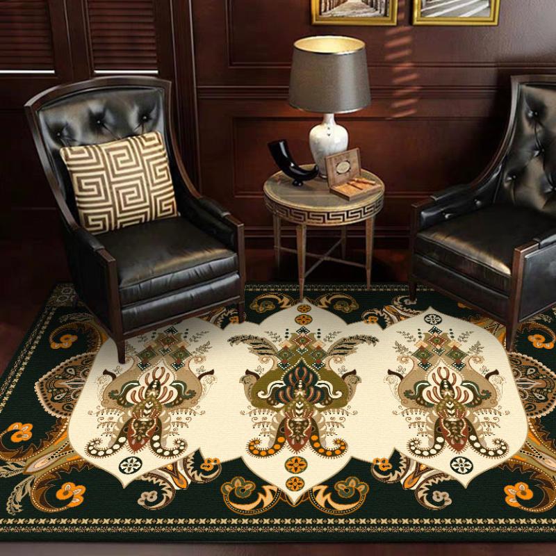 Persian Anti fatigue Kitchen Mat Vintage Boho Anti Slip Polyester Carpet