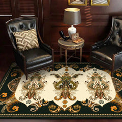 Persian Anti fatigue Kitchen Mat Vintage Boho Anti Slip Polyester Carpet