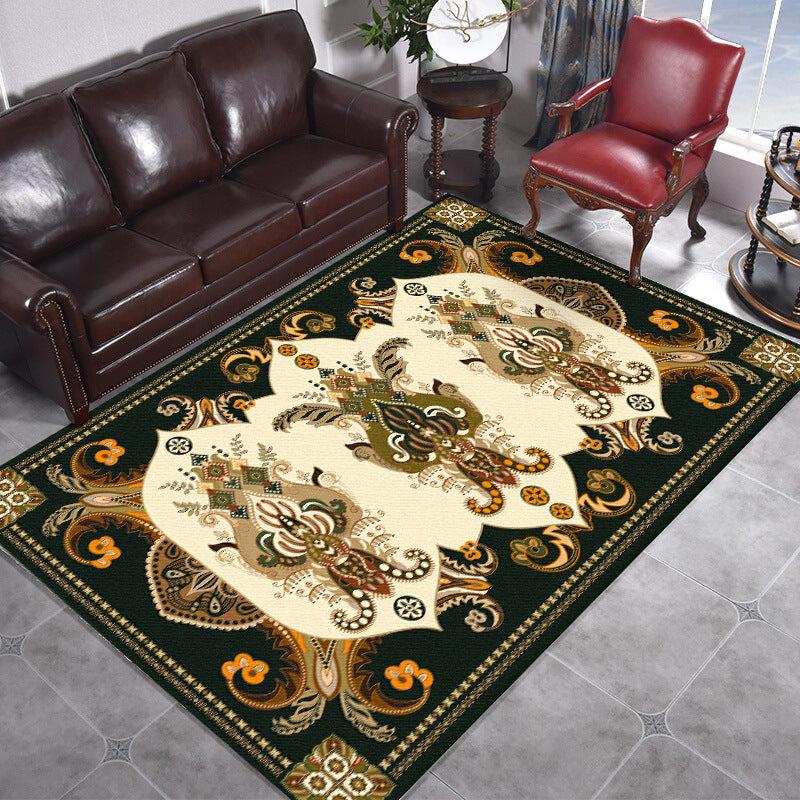 Persian Anti fatigue Kitchen Mat Vintage Boho Anti Slip Polyester Carpet