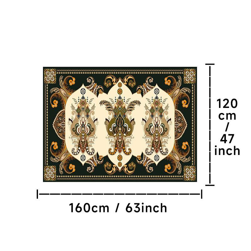 Persian Anti fatigue Kitchen Mat Vintage Boho Anti Slip Polyester Carpet
