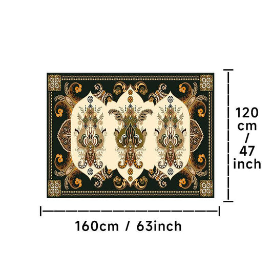 Persian Anti fatigue Kitchen Mat Vintage Boho Anti Slip Polyester Carpet