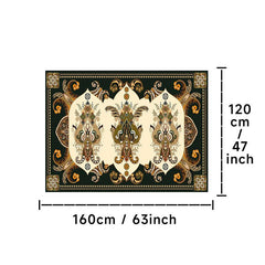 Persian Anti fatigue Kitchen Mat Vintage Boho Anti Slip Polyester Carpet