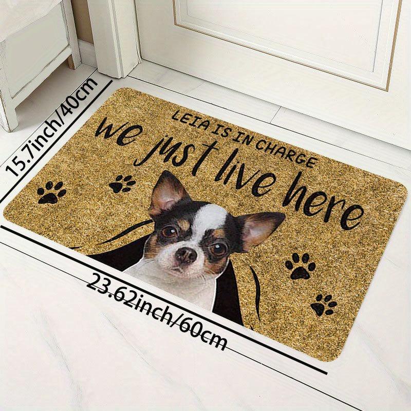 Puppy Print Pet Mat Welcome Doormat Geometric Indoor Outdoor Entrance Mat