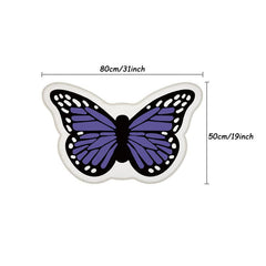 Children Bedroom Carpet Cartoon Butterfly Plush Rug Home Decoration