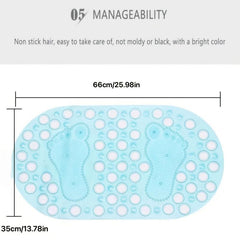 Anti-slip Shower Stall Mat with Drain Holes