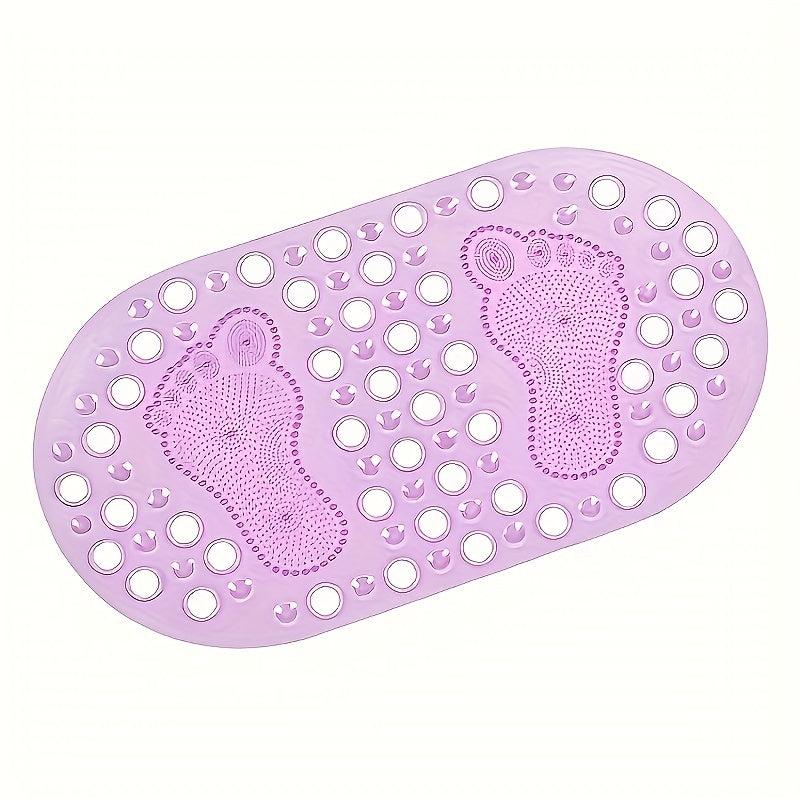 Anti-slip Shower Stall Mat with Drain Holes
