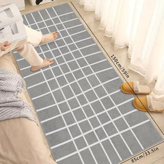 Soft Non-Slip Nordic Bedroom Carpet Machine Washable Runner Rug