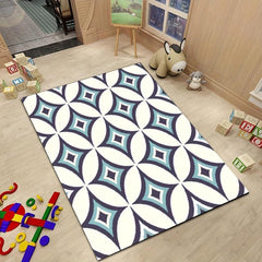 Fluffy Shaggy Area Rug Non slip Indoor Entrance Mat Living Room Carpet Mat