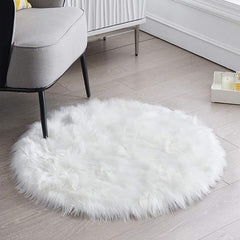 Soft Round Fluffy Rug for Daily Household Use