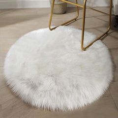 Soft Round Fluffy Rug for Daily Household Use