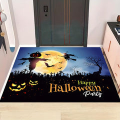 1pc HAPPY HALLOWEEN Kitchen Rug Non slip Washable Halloween Bedside Rug
