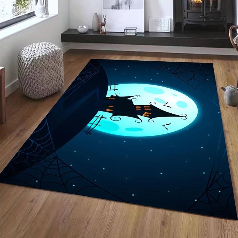 1pc HAPPY HALLOWEEN Kitchen Rug Non slip Washable Halloween Bedside Rug