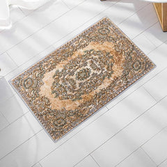 Golden Printed Area Rug Floor Mat Indoor Floor Rug Living Room Bedroom Home Deco