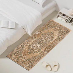 Golden Printed Area Rug Floor Mat Indoor Floor Rug Living Room Bedroom Home Deco