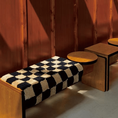 Checkerboard Floor Mat Absorbent Non Slip Thick Carpet Bathroom Bedroom Entryway
