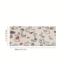 1pc Cartoon Pattern Non slip Floor Mat Soft Carpet For Bedroom