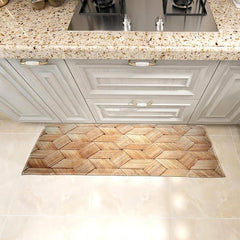 Square Strip Kitchen Mat Non-slip Floor Runner Rug