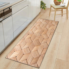 Square Strip Kitchen Mat Non-slip Floor Runner Rug