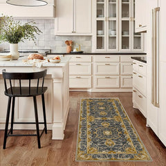 Washable Kitchen Runner Rug Persian Boho Hallway Rug Distressed Mats