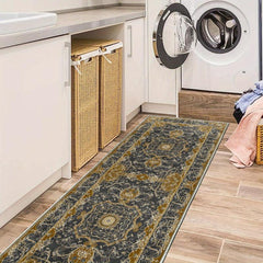 Washable Kitchen Runner Rug Persian Boho Hallway Rug Distressed Mats