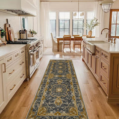 Washable Kitchen Runner Rug Persian Boho Hallway Rug Distressed Mats