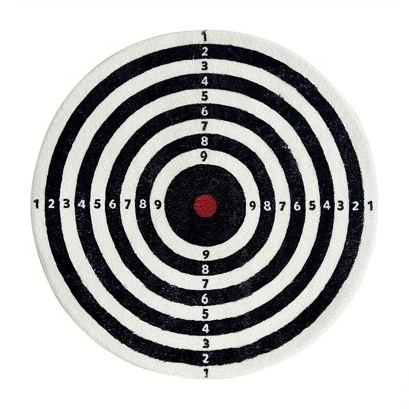 American Round Floor Mat Dart Plate Pattern Carpet