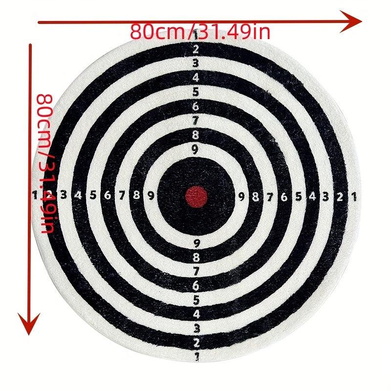 American Round Floor Mat Dart Plate Pattern Carpet