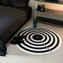 American Round Floor Mat Dart Plate Pattern Carpet