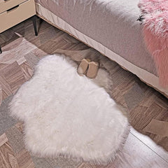 Soft Geometric Shaggy Rug for Bedroom and Living Room Decor