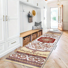 Vintage Medallion 2'X10' Runner Rug Foral Laundry Room Oriental HallW