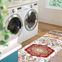 Vintage Medallion 2'X10' Runner Rug Foral Laundry Room Oriental HallW
