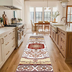 Vintage Medallion 2'X10' Runner Rug Foral Laundry Room Oriental HallW