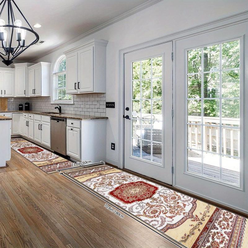 Vintage Medallion 2'X10' Runner Rug Foral Laundry Room Oriental HallW