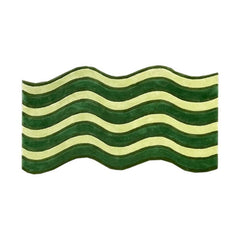 Soft Kitchen Rug Non-slip Wave Line Bedroom Rug