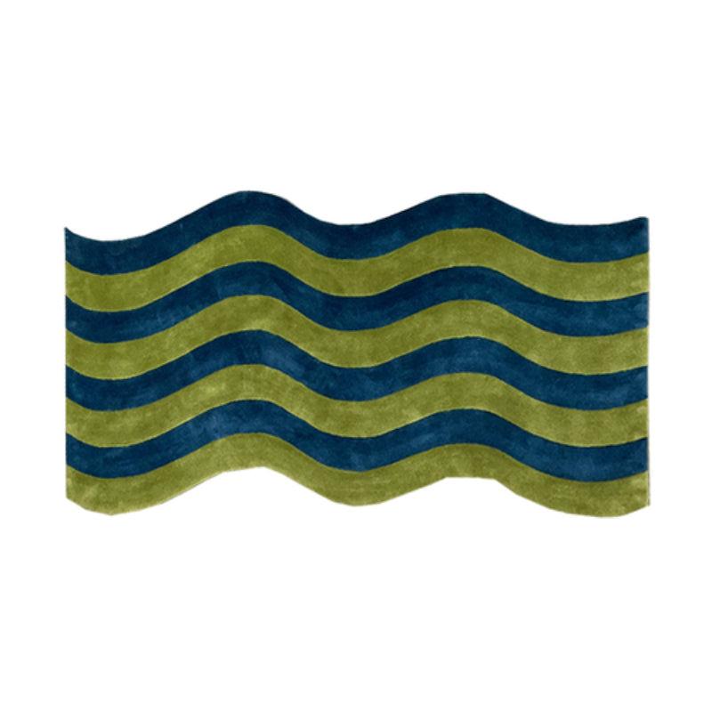 Soft Kitchen Rug Non-slip Wave Line Bedroom Rug