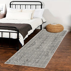 Soft Vintage Boho Runner Rug Non Slip Kitchen Waterproof Stain Resistant