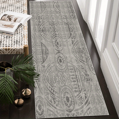 Soft Vintage Boho Runner Rug Non Slip Kitchen Waterproof Stain Resistant