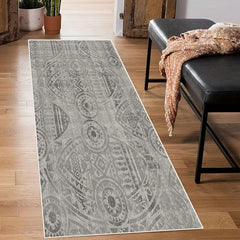 Soft Vintage Boho Runner Rug Non Slip Kitchen Waterproof Stain Resistant
