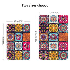 Moroccan Ethnic Carpet Bathroom Mat Anti Slip Soft and Durable