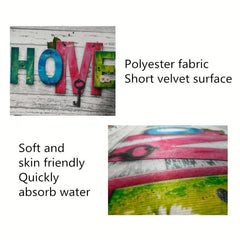 Printed Polyester Mat Area Rug Floor Carpet for Bathroom Kitchen Bedroom