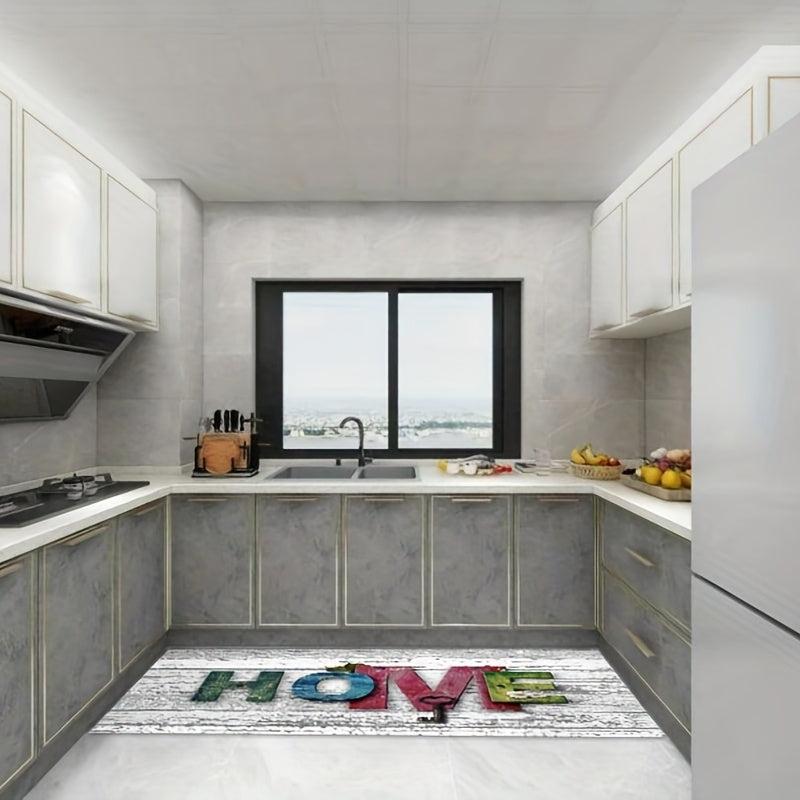 Printed Polyester Mat Area Rug Floor Carpet for Bathroom Kitchen Bedroom
