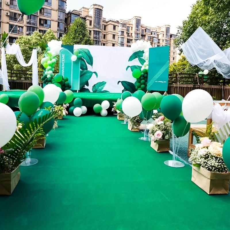 Green Non-Slip Aisle Runner Carpet 100cm Wide