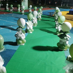 Green Non-Slip Aisle Runner Carpet 100cm Wide