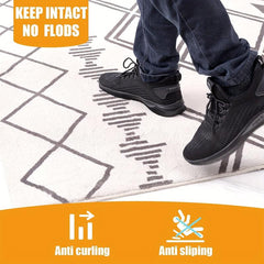 10pcs Rug Tape Double Sided Anti Curling Non Slip Reusable Rug Pad