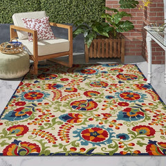 1pc Tropical Floral Foam Floor Mat Flower Bedroom Living Room Floor Mat Carpet