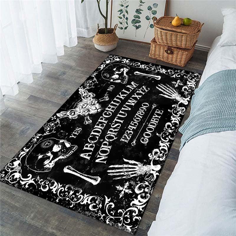 Gothic Skull Area Rug Non-Slip Floor Mat Machine Washable
