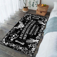 Gothic Skull Area Rug Non-Slip Floor Mat Machine Washable